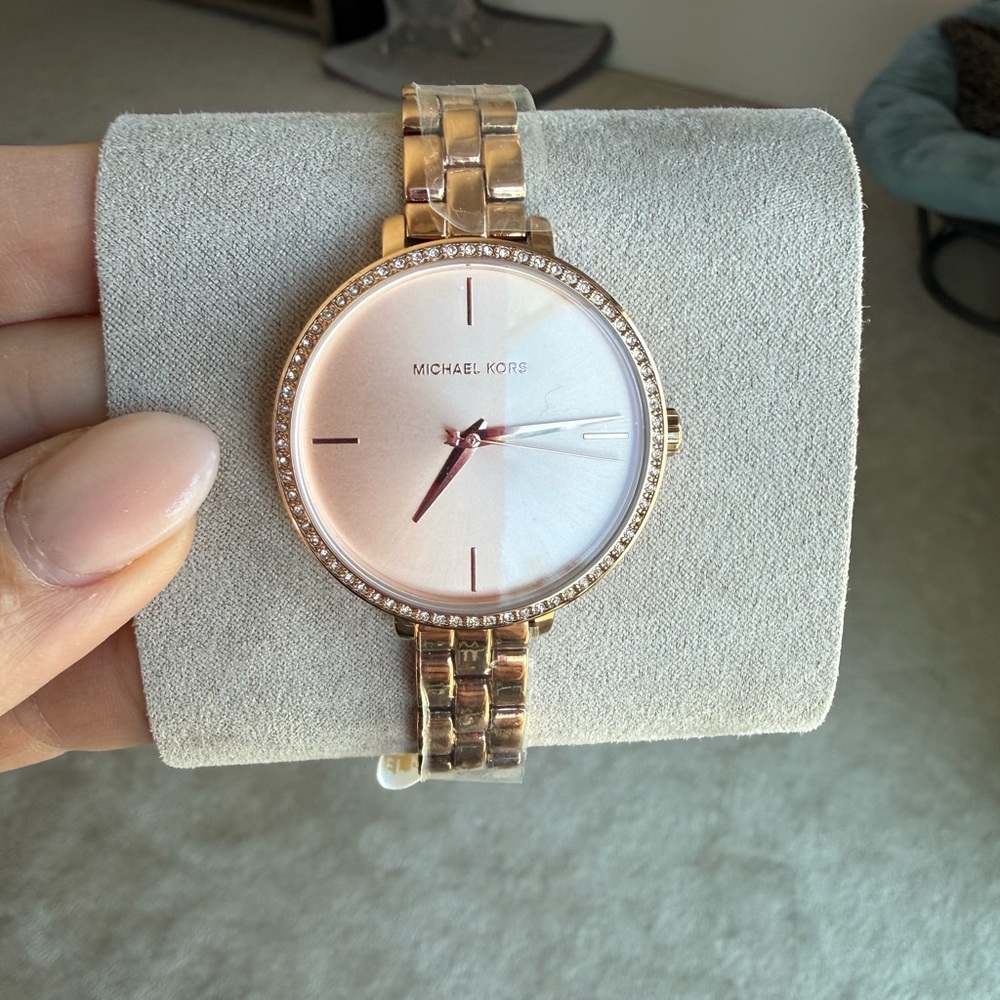 Rose gold Michael Kors watch